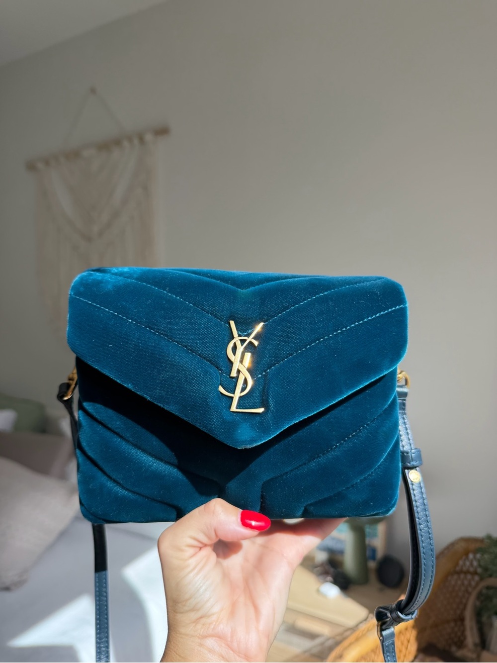 Saint Laurent YSL Velvet Loulou Bag
